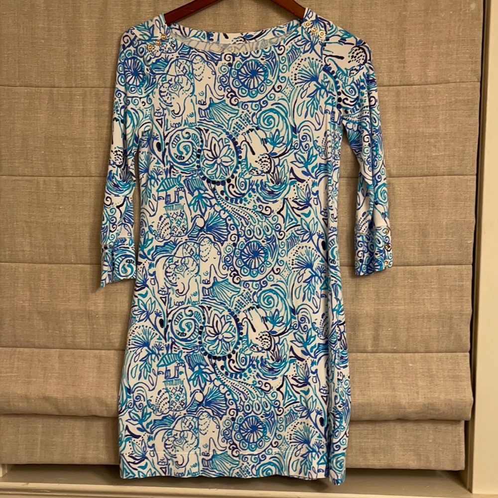 Lilly Pulitzer dress with elephant patterns